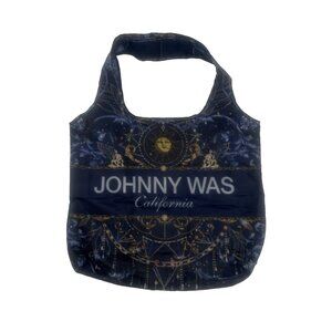 Johnny Was California Reusable Bag Nylon Packable Foldable Shopping Celestial